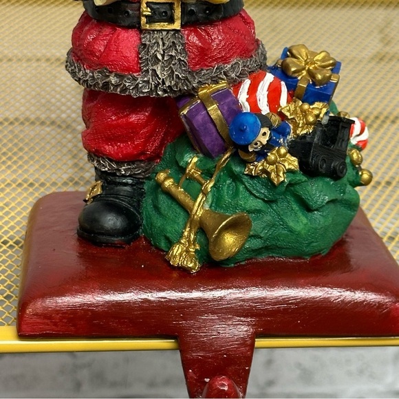 SANTA CLAUSE Stocking Holder 7 Inches Tall Christmas Holiday - Picture 11 of 16
